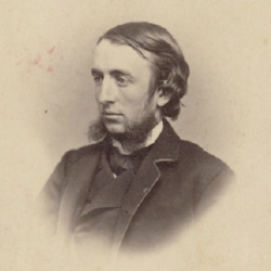 Cornell’s first president Andrew Dickson White in 1865 at the founding of the University.