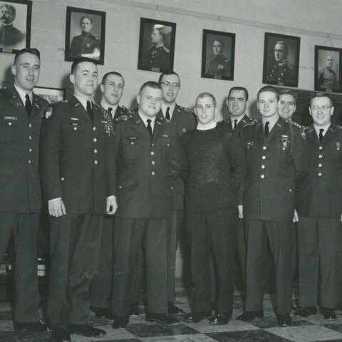 Group of Cadets in Classroom.